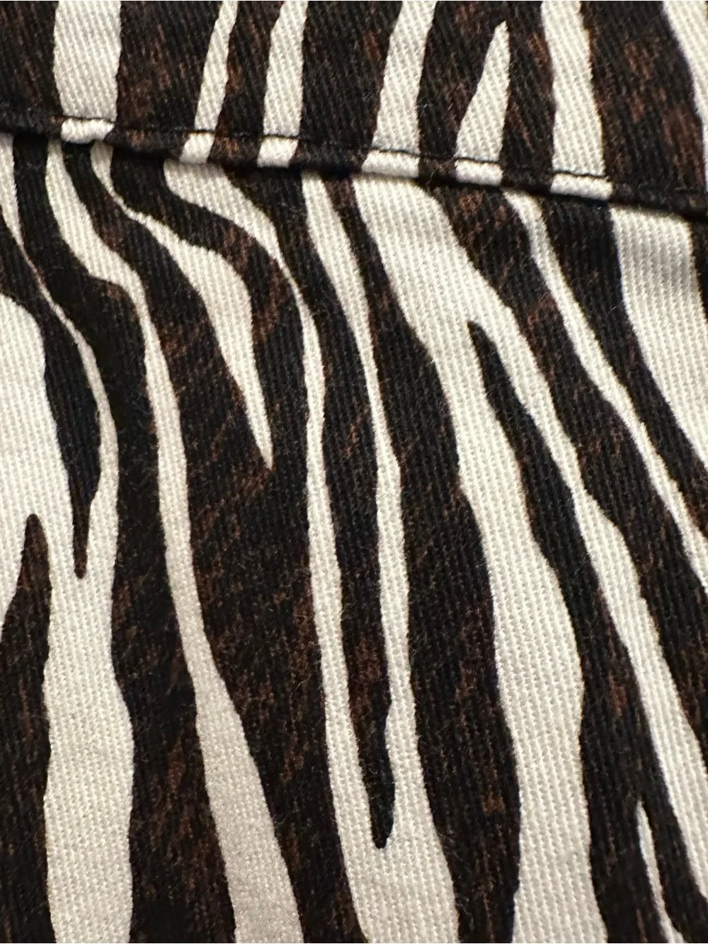 MOTEL Rocks Zoven Trouser Dark Brown and Cream Straight Leg Pants Size X Small - Picture 5 of 9